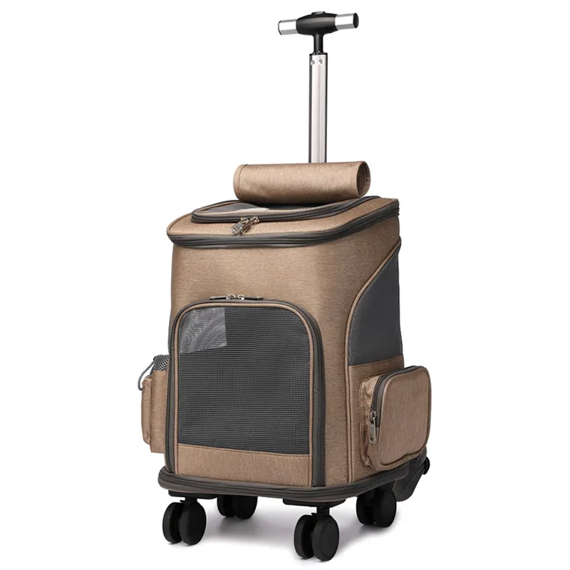 Mochila de carrinho de estimação, nova mochila para viagem ao ar livre, conveniente, capa para carrinho, saco de animais dobrável