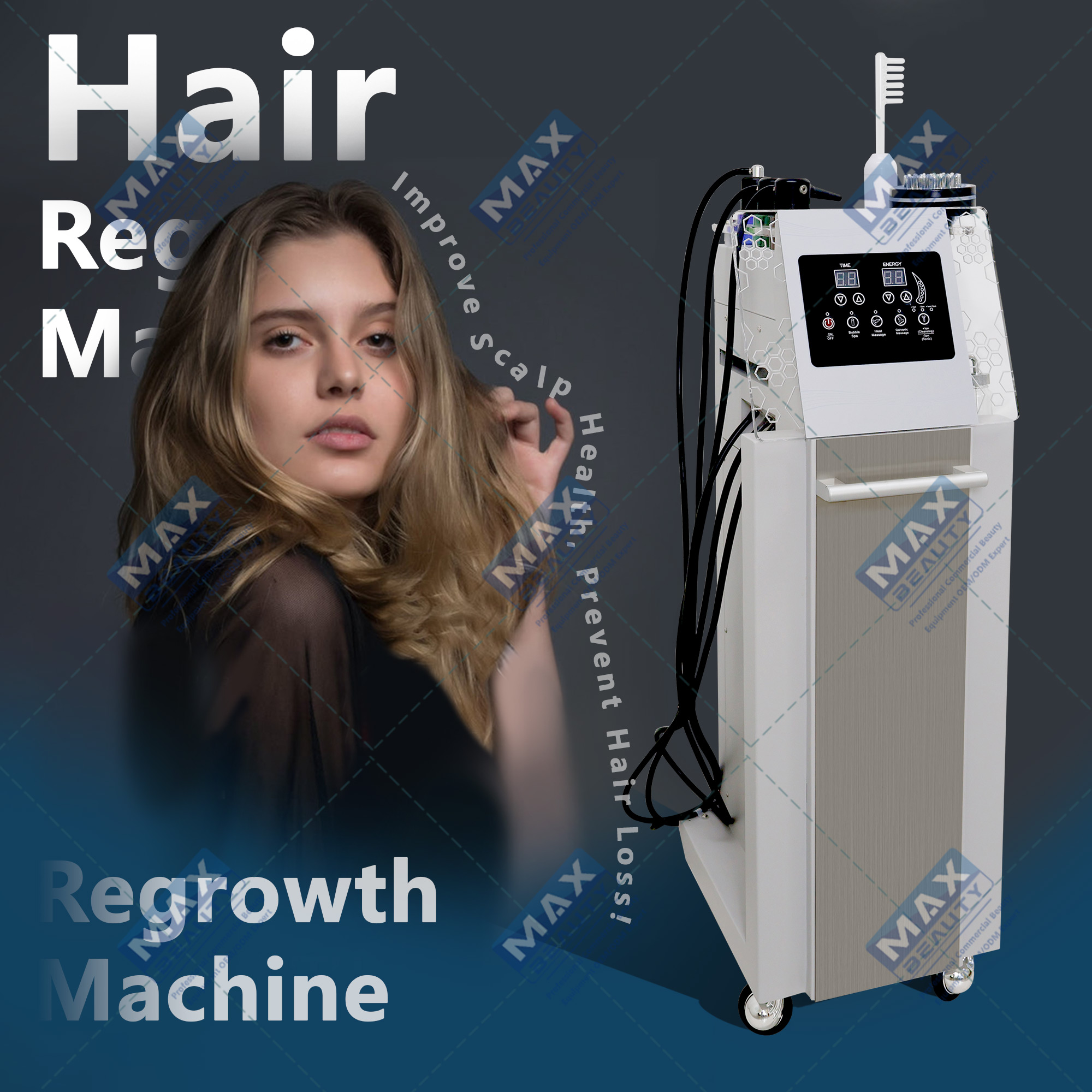 Macchina per capelli e cuoio capelluto (H604) - Argento