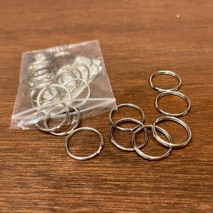 钥匙扣和工艺品钥匙扣散装钥匙扣 (银色25毫米) 链扣工艺品钥匙扣 - Product Image 3