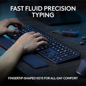 Teclado inalámbrico iluminado Logitech MX Keys con Bluetooth USB C para Apple macOS Microsoft Windows Linux iOS Android - Product Image 6