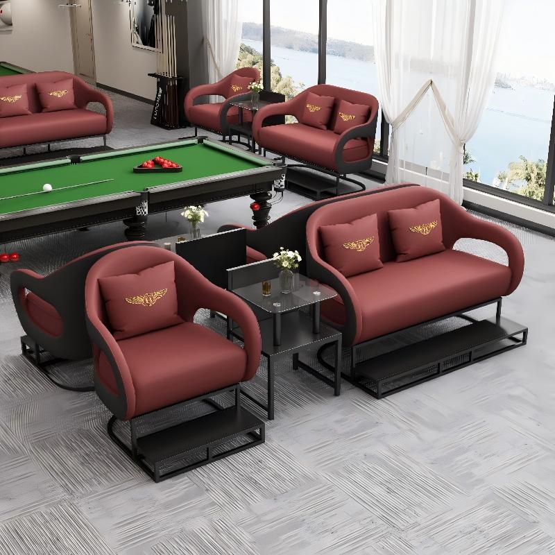 12 Simple Coffee Tables (Burgundy & Black)