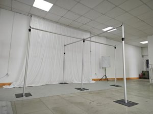 Có thể điều chỉnh 1.8-6M trang trí đám cưới treo lên ống <span class=keywords><strong>Backdrop</strong></span> đứng uprignt Xà Ngang - Product Image 3