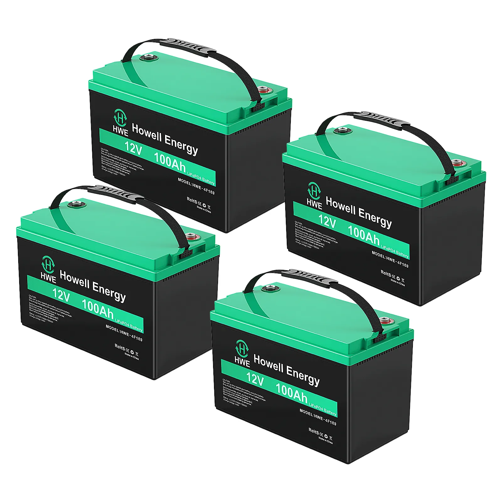 Batteries rechargeables au litium pour le stockage d'énergie 12v 100ah 200ah 300ah 400ah RV voiturettes de golf batterie solaire Lifepo4