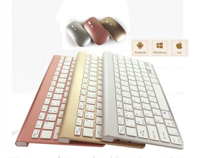 2,4G inalámbrico recargable Blue tooth teclado ratón Combo interfaz USB/BT Compatible portátil/escritorio Windows tableta coreana uso