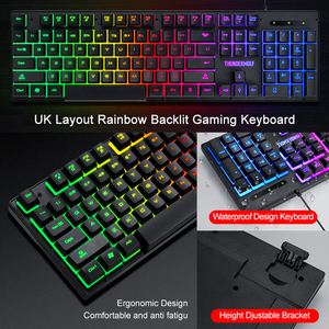 3 en 1 Teclado de juego de computadora con cable Combos de ratón Gamer Ket Game Set para Pc Laptop Computer Gamer Keyboard - Product Image 6