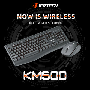 JERTECH KM500 Factory Silent Mute 104 <strong>Keys</strong> Full Size Office PC <strong>Custom</strong> Gaming 2.4GHz Full Size Combo <strong>Computer</strong> <strong>Keyboard</strong> and Mouse - Product Image 2