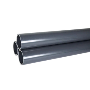 צינור פלסטיק הצלה של pn16 pn16 upvc צינורות מים פלסטיק מתאים pvc אביזרי pvc צינור שחור אפור כהה לאספקת מים