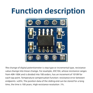 X9C104S Digital <strong>Potentiometer</strong> Module Board Module for DIY Electronic Component Tool Accessories