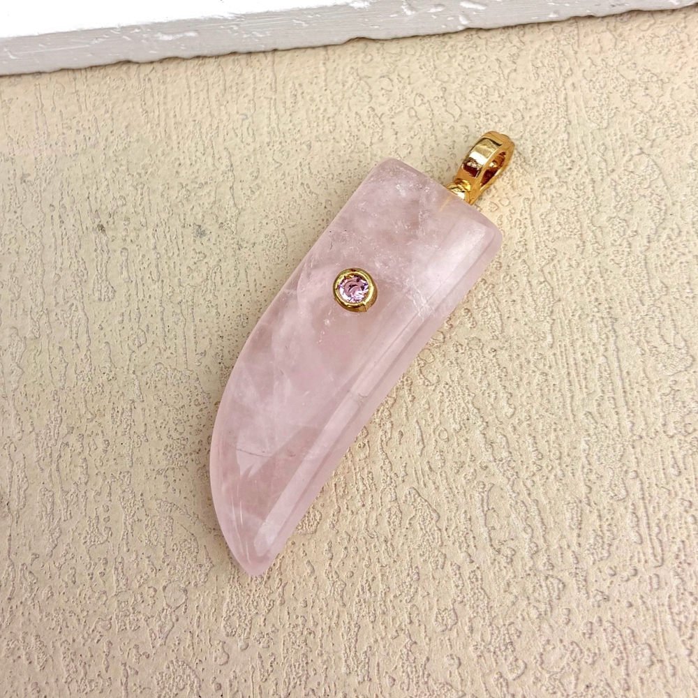 Quarzo rosa - oro