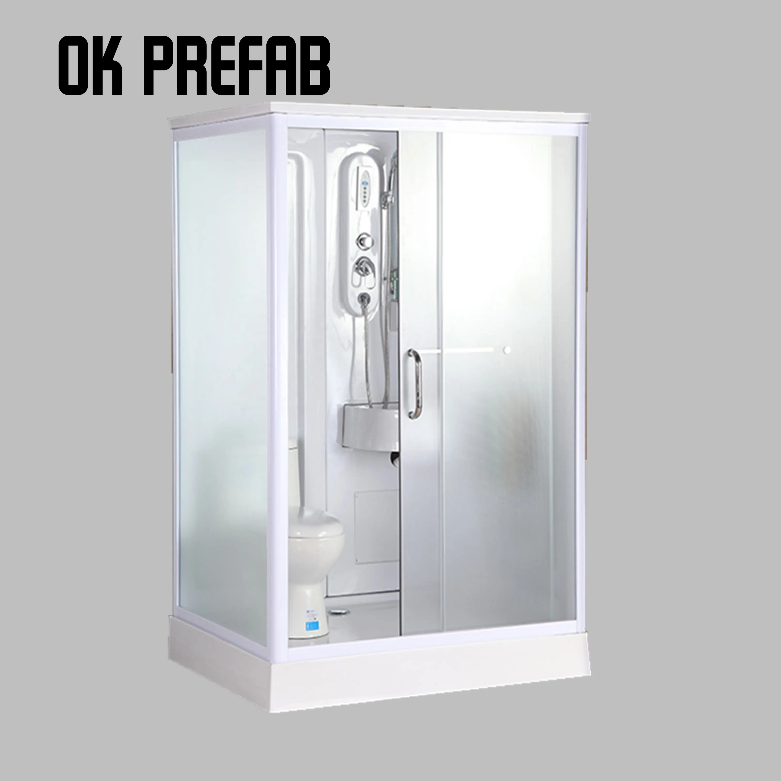 Cabine de douche transparente Portable intégrée, pommeau de bain complet, très bon marché, unités de salle de douche