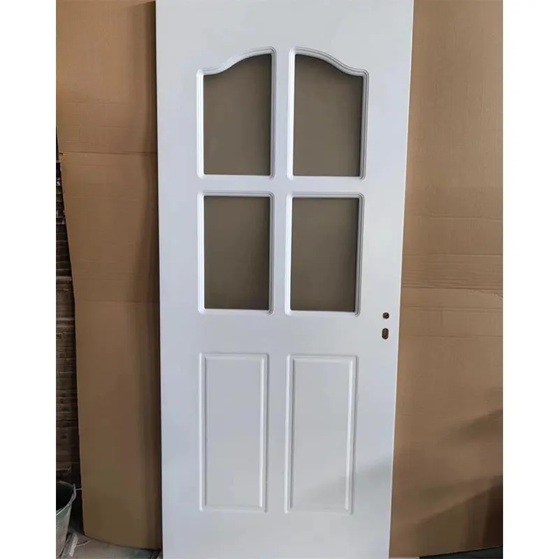 Puerta de madera de película de PVC para casa, habitación interior para oficina, baño, baño, puerta precolgada, panel de piel, puerta, precio de fábrica al por mayor