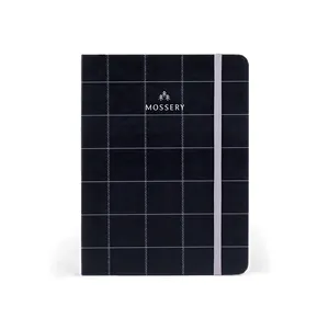 Großhandel anpassbare White Wave Point Hardcover Schule Thread-<span class=keywords><strong>Bound</strong></span> <span class=keywords><strong>Notebook</strong></span> mit Gummiband