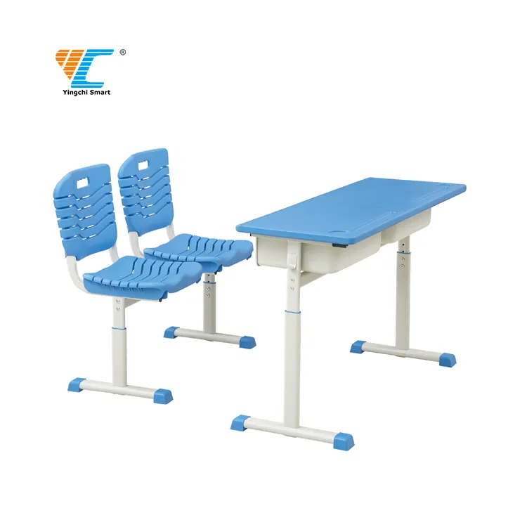 Mobili per la scuola aula doppia scrivania e sedie utilizzate per gli studenti