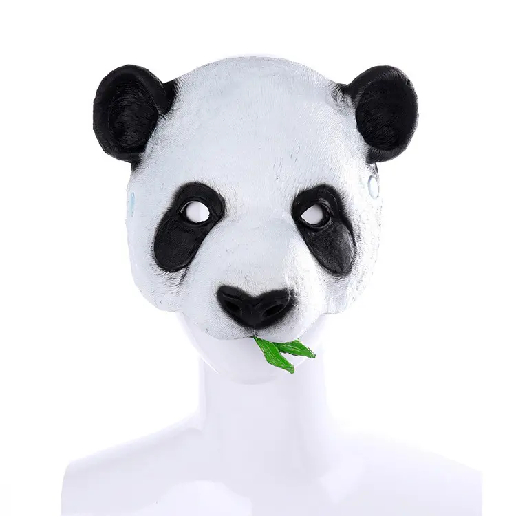 Máscara de panda para cosplay, máscara de fantasia de animais para halloween