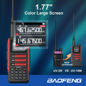 Baofeng UV-16M V2 yüksek 10W 999CH ekran Dual Band radyo ip67 Walkie Talkie iki yönlü radyo
