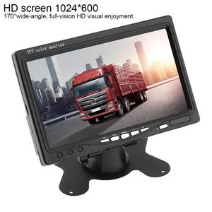 Monitor de áudio ultrasfino lcd 7 polegadas, monitor de casa do carro av