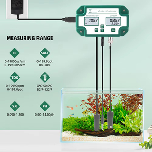 Detector inteligente de Calidad de Agua Tuya Wifi con función de registrador de datos 6 IN 1TDS.EC.PH. Salinidad. Medidor de PH G.S.Temp