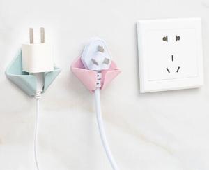 Colorful <strong>Small</strong> Power Supply ABS Data Cable Organizer <strong>Hook</strong> Non-punching Sticky <strong>Hook</strong> Holder Wall Kitchen Storage Fixed Organizer - Product Image 5