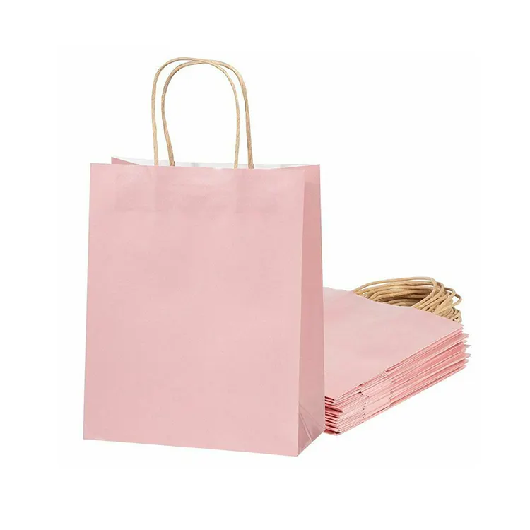 結婚披露宴の花嫁の誕生日プレゼント赤面ピンクの紙袋プリンセスガールのようなショッピング紙袋
