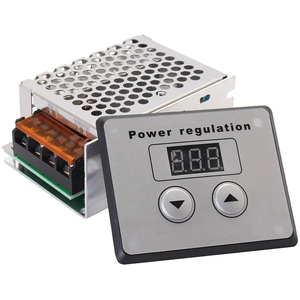 <strong>SCR</strong> Voltage Regulator Dimmer 4000W 220V AC Power Regulation Electric Motor Speed <strong>Controller</strong> Thermostat for Small Motors - Product Image 1