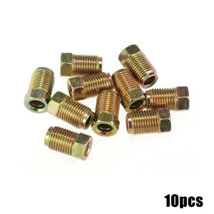 10 Pcs Brake Pipe M10x1.0 Threads Car Brake Line Fittings 17 X 10mm for 3/16&quot; Steel Brake Line Tubing for Car SUV Motorcycles - Product Image 2