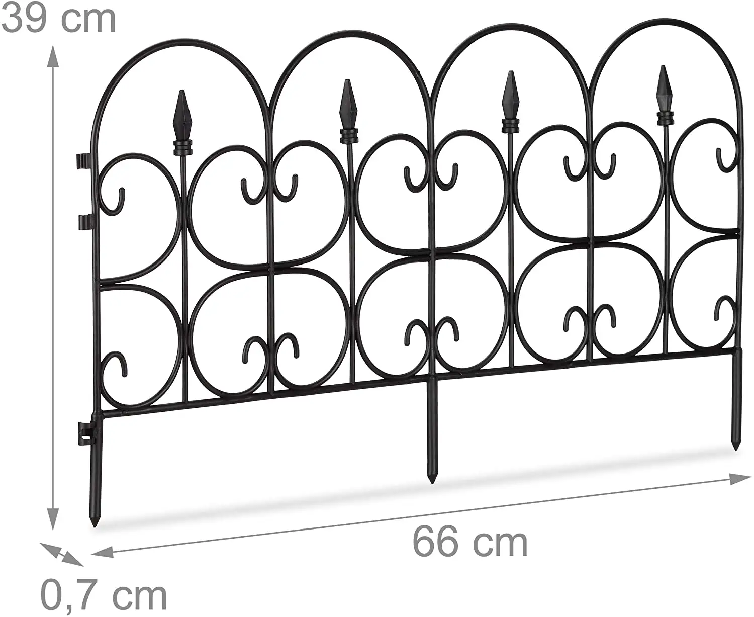 Garten Jardin Jardin Jardim décoratif en fer forgé effet plastique pelouse paysage jardin bordure clôture bordure