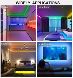 スマートAPPBluetooth防水RGB2x10mストリップライト44KeyIRリモートコントローラー電源505018LEDLEDストリップライトキット - Product Image 6