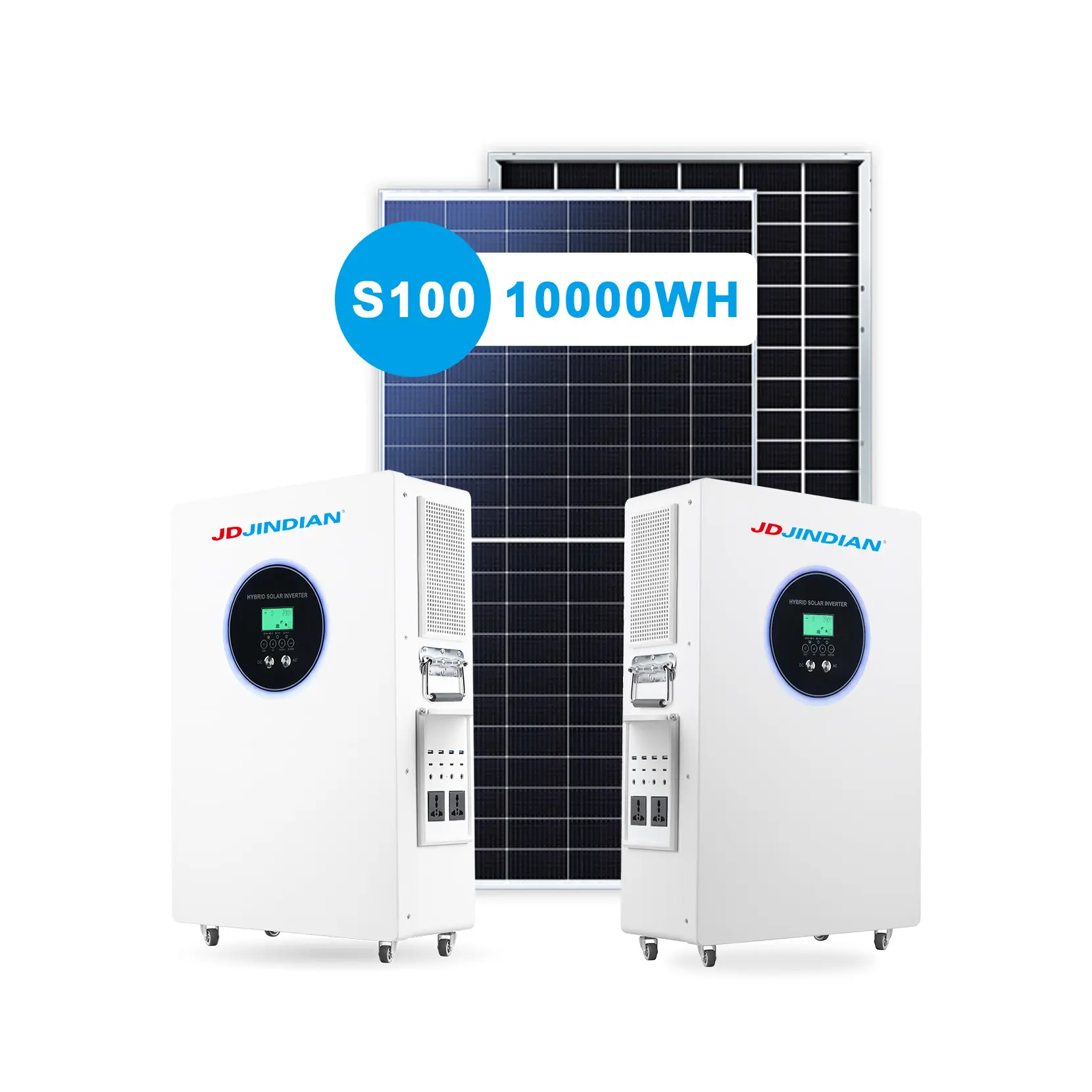 Hoàn thành nhà 5KW 10 kW lai tắt hệ thống năng lượng mặt trời lưới với pin lithium