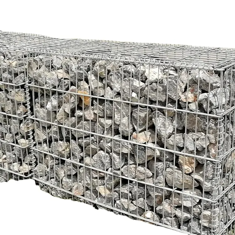 जस्ती वेल्डेड gabion पिंजरे उद्यान बाड़ gabion टोकरी बनाए रखने की दीवार gabion बॉक्स