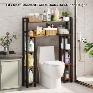 מעל ארון אחסון אסלה עם מחזיק נייר טואלט 35.5 "רחב freestanding שירותים