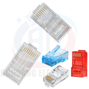 RG Jack 3.5mm uzatma tel kedi 5 RJ45 konnektör Gigabit Internet hızı PC korumasız kristal FTP bilgisayar güç kablosu ağ - Product Image 1