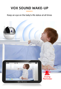Smart Two <strong>Way</strong> Talk Newest WiFi Video Audio Camera Wireless Baby <strong>Monitor</strong> with 5inch HD LCD 720P Display Screen - Product Image 4
