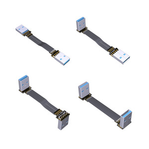 ADT-LINK ประเภท USB3.0-สองมุมเบาบางแบนชาย-ไป-ชายสายการถ่ายโอนข้อมูลอุปกรณ์อิเล็กทรอนิกส์สำหรับผู้บริโภค - Product Image 2