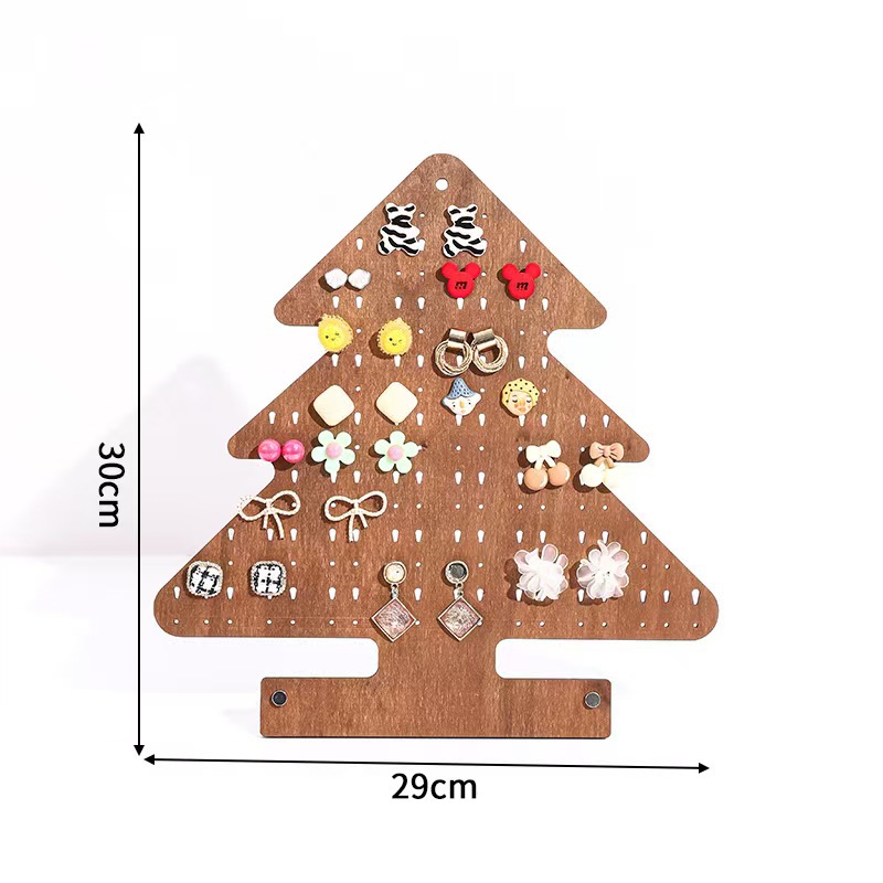 สีไม้ธรรมชาติ (ต้นคริสต์มาส) 30*29*0.5ซม