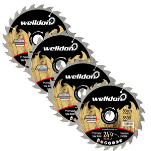 Welldon Tctサーキュラーソーブレードウッド用フロイトグルービングブレーシングマシンウッドカッティングカッター40 teeth-100歯 - Product Image 2
