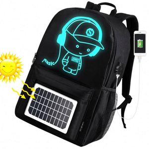 BSCI工厂高品质防水太阳能背包带太阳能电池板书包背包 - Product Image 4
