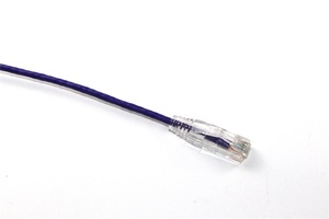 高速10Gbps薄型Cat6aパッチコードケーブルOD0.38mmスリムUTP28awgケーブル