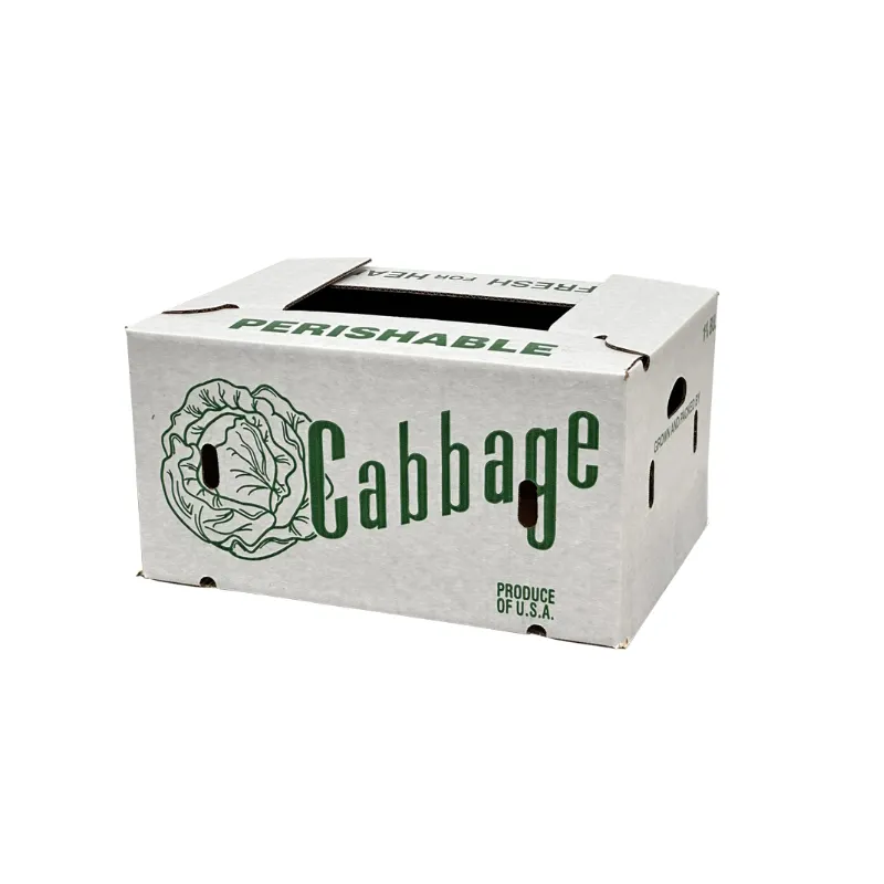 Großhandel Wachs frische Produkte Karton Meeresfrüchte Wachs beschichtet wasserdicht Kartonbox aus Wellpappe Gemüseboxen