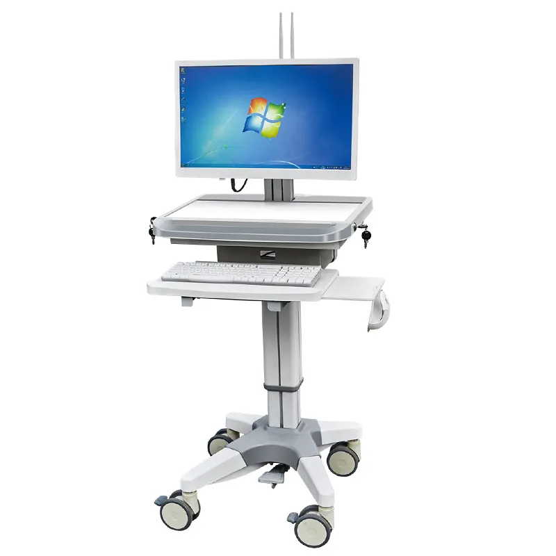 SL-F04-2 Medical Laptop Trolley lcd tv trolley designs for Hospital use