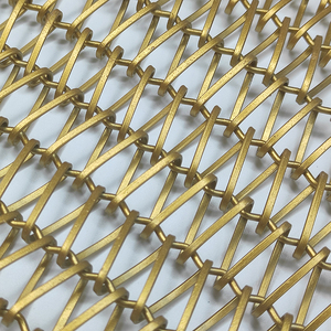 dekoratives metallnetz lieferant edelstahl 304 einfarbig gewebtes maschendraht trennwand flachdraht geprägtes dekorationsnetz - Product Image 4