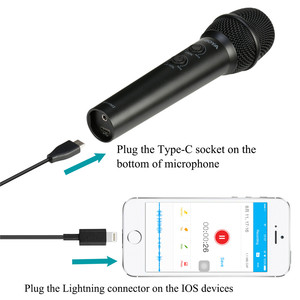 BOYA İle BY-HM2 masaüstü kardioid kondenser el mikrofonu mobil Tablet telefon MAC PC için Vlog canlı akış kayıt - Product Image 4