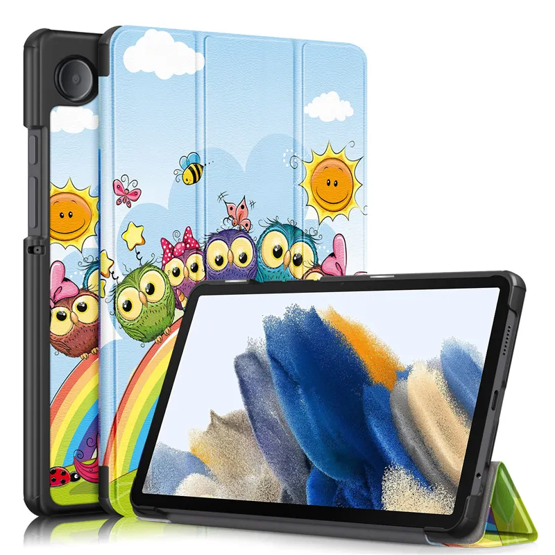 For pattern printed foldable tpu custom samsung tab a9 case