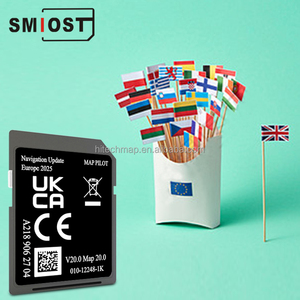 Smiost อุปกรณ์ติดตาม GPS นำทาง Cid เมมโมรี่การ์ด SD สำหรับ Mercedes A218 V20 32GB ยุโรป CLA B E Class