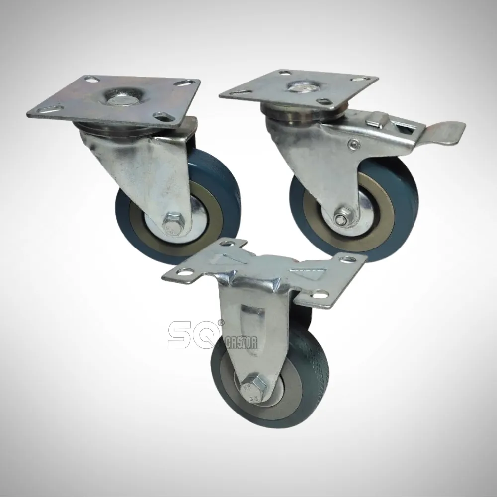 Roda de PVC SQ 50mm 65mm 75mm, acessório de rolamento fácil para cadeiras de rodas, rodízio para cadeiras de escritório, novidade