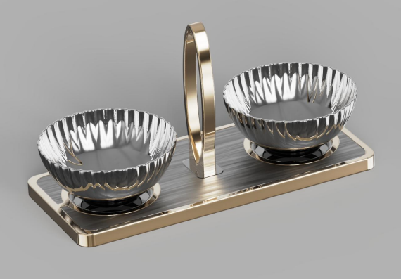 2-section Appetizer Plate