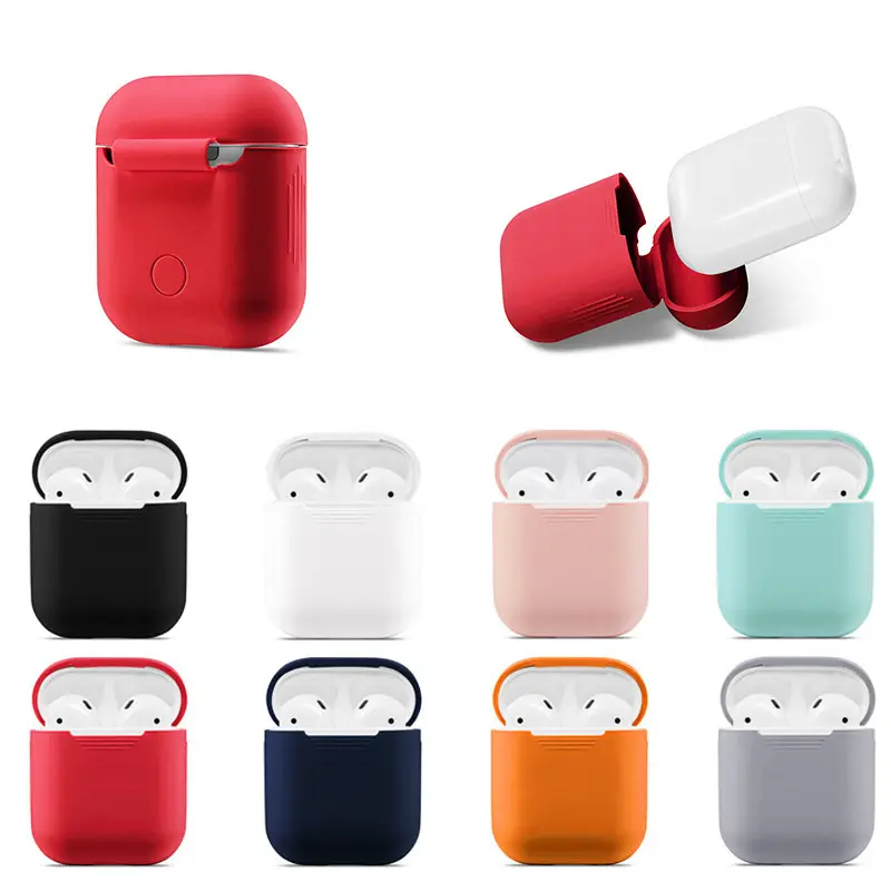 Silicone étanche universel en gros I12 I10 I9s Tws véritable étui pour casque sans fil pour Airpod Pro pour Airpods 2 I12 I10 I9s