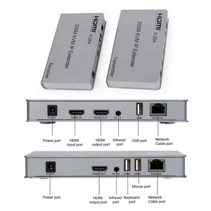 Xpup 200M HDMI KVM扩展器通过IP 5e Cat6以太网HDMI H.264 200M KVM IP扩展器RJ45局域网以太网 - Product Image 3