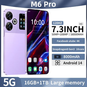 热卖原装M6 Pro 7.3英寸1440*3200安卓智能手机，配有50 + 108MP 8000毫安时全球定位系统导航和5g双sim卡 - Product Image 3