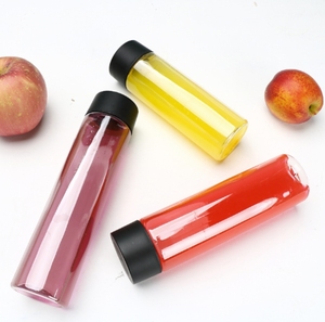 Rõ ràng 400ml 500ml 8oz Rỗng Xi lanh hình dạng <span class=keywords><strong>VOSS</strong></span> nhựa PET Báo Chí lạnh chai nước trái cây với vít-cap biểu tượng tùy chỉnh - Product Image 5