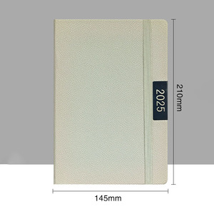 Venta al por mayor personalizado A5 PU diario cuaderno impreso logotipo personalizado diario nota libro 2025 PU cuaderno de cuero con correa elástica